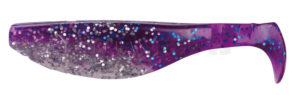 000212B314 Kopyto-River 4" (ca. 11,0 cm) klar silber Glitter / violett-electric blue Glitter