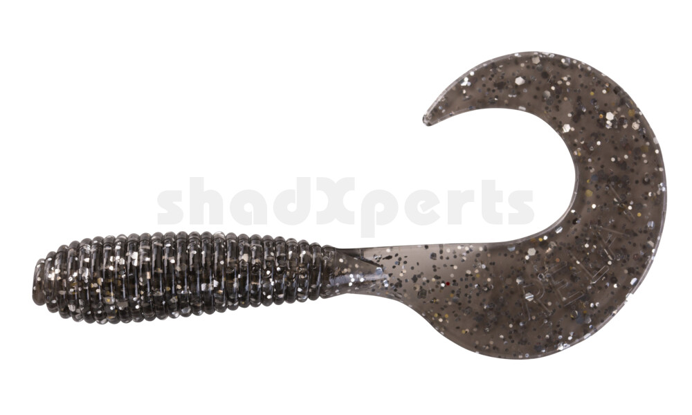 000607049 Twister 3" regulär (ca. 7,0 cm) rauch silber glitter