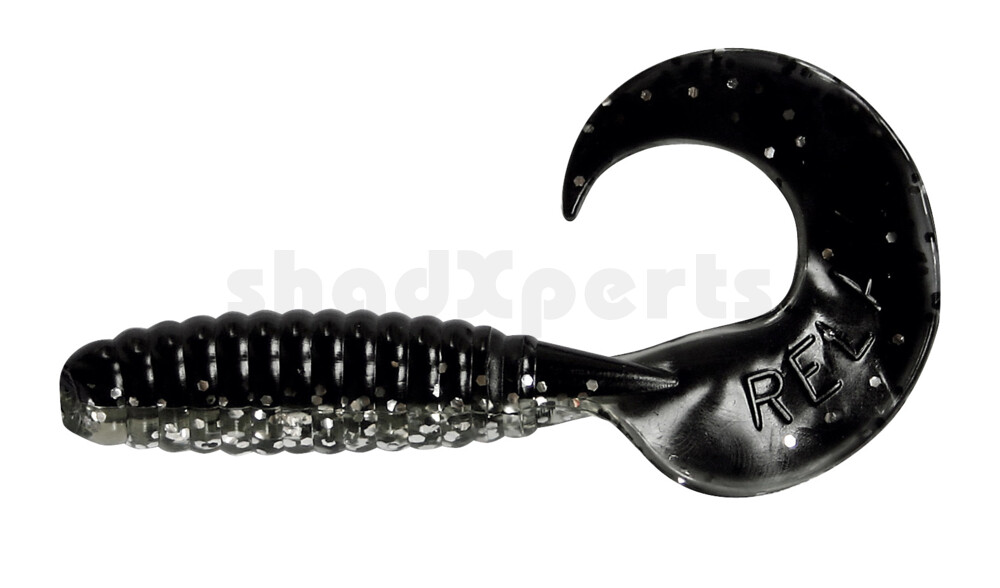 000508B901 Twister 4" laminiert (ca. 8,0 cm) klar silber glitter / schwarz