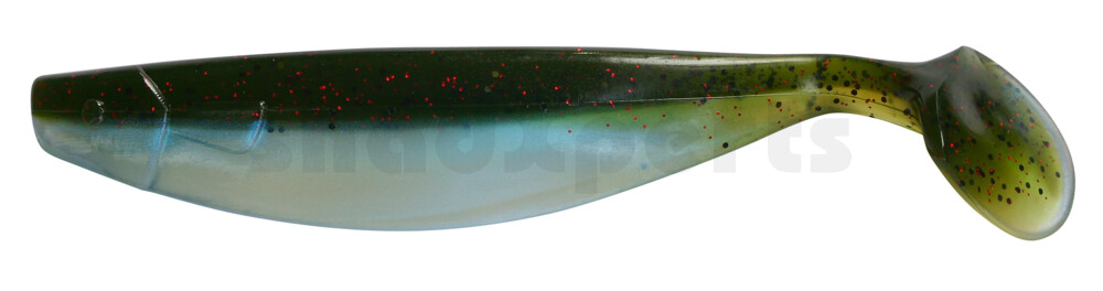 000416B089 Xtra-Soft 6" (ca. 16,0 cm) blauperl/ Kaulbarsch-multiglitter