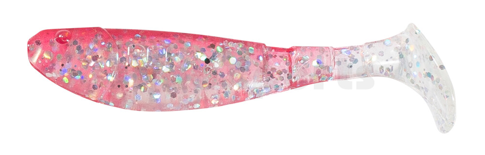 000207084 Kopyto-Classic 2,5" (ca.7,0 cm) klar silber-Glitter / rot