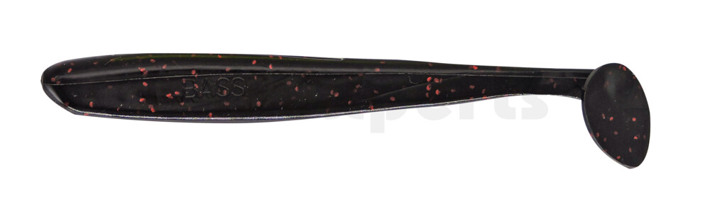 003413204 Bass Shad 4,5“ (ca. 13 cm) schwarz-rot-Glitter