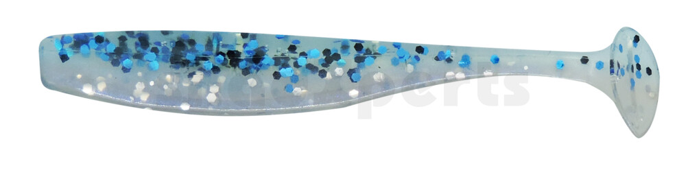 003408B304 Bass Shad 3“ (ca. 7,5 cm) blauperl-Glitter / oceanblue Glitter