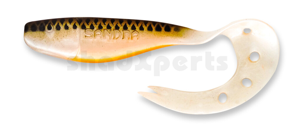 006023166 Sandra 6" (ca. 15 cm) perlweiss-Glitter / braun