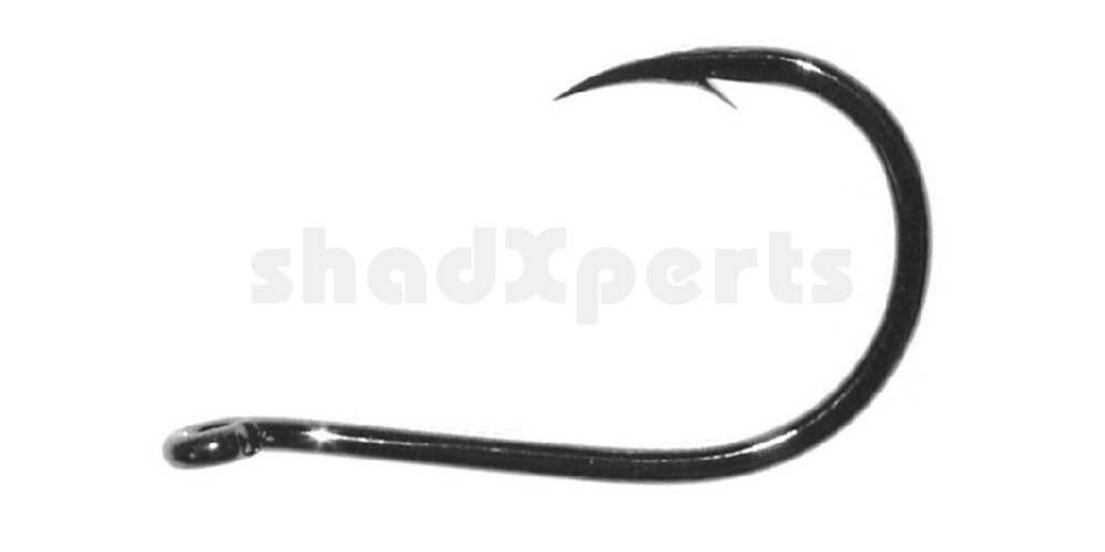 D26Z1 Daiichi Drop Shot´n Nose Hook, Black Nickel #1 , 8 Haken/Tüte