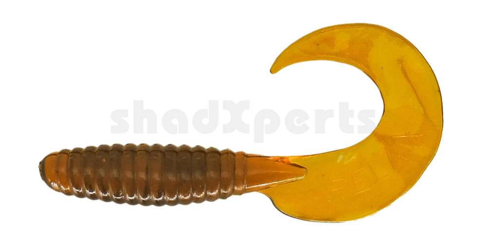 000608102 Twister 4" regulär (ca. 8,0 cm) klar bernstein