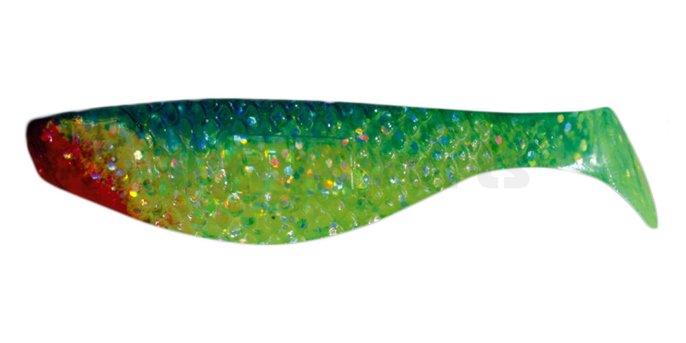 000108223 Aqua 3" (ca. 8,0 cm) grün(chartreuse)-glitter / blau