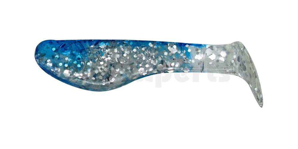 000235085 Kopyto-Classic 1" (ca. 3,5 cm) klar silber-Glitter / blau