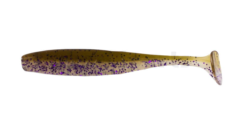 003407B583 Bass Shad 2,5" (ca. 7 cm) perlweiss violett Glitter / green pumpkin