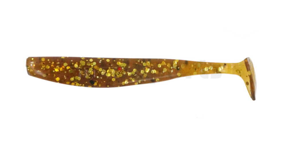 003407220 Bass Shad 2,5“ (ca. 7 cm) bernstein  gold-Glitter
