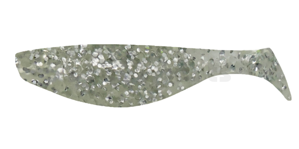000110064 Aqua 4" (ca. 10,0 cm) klar silber-glitter