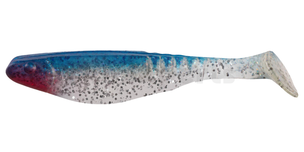 000812085 Shark 4" (ca. 11,0 cm) klar silber-Glitter / blau