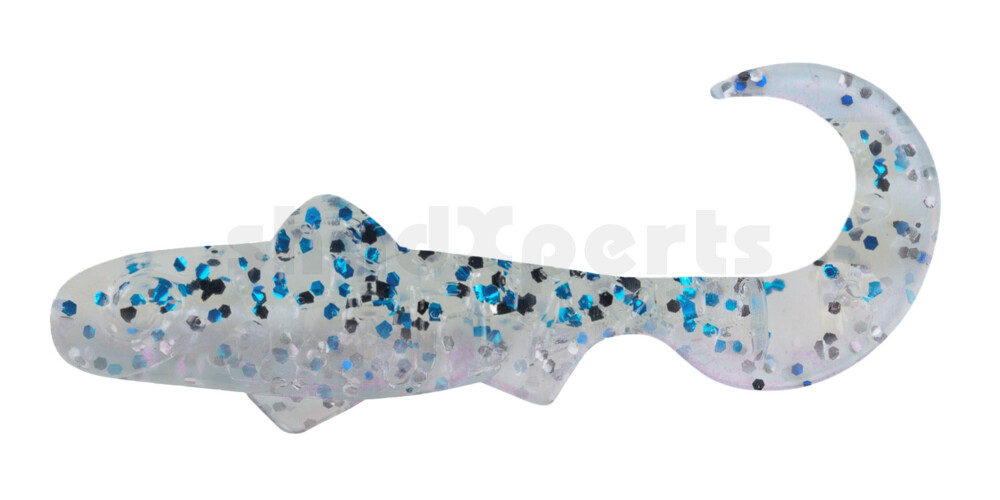 000908B304 Super Banjo 3" (ca. 7,5 cm) blauperl-Glitter / oceanblue Glitter