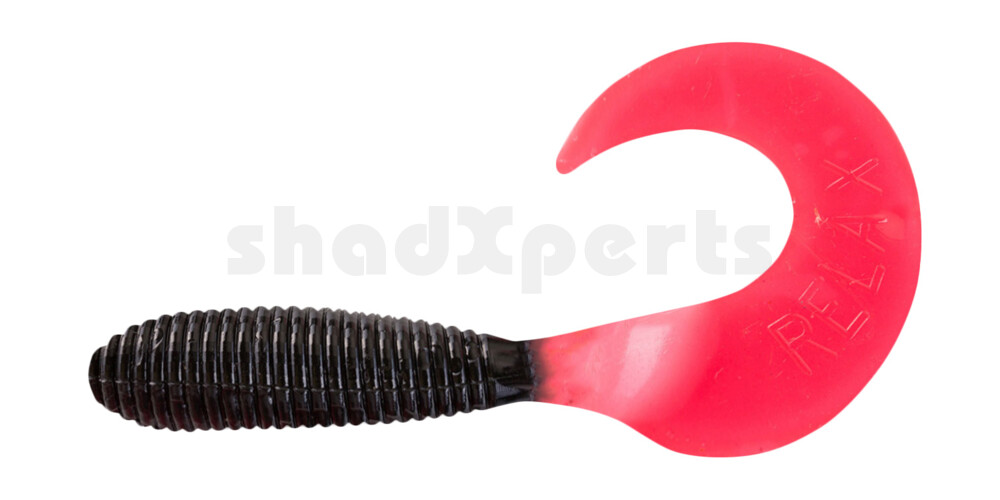 000607029A Twister 3" regulär (ca. 7,0 cm) schwarz / red tail