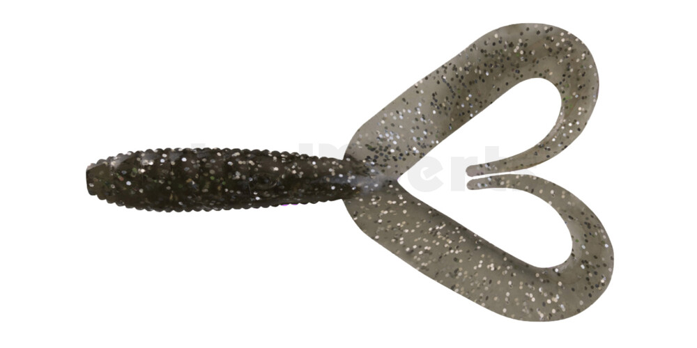000607DT-049 Twister 3" Doubletail regulär (ca. 9,0 cm) rauch silber glitter