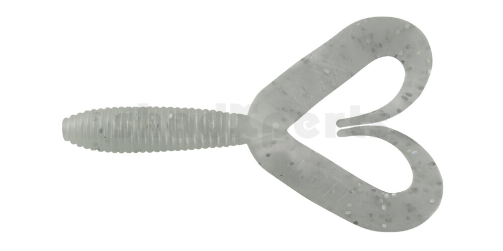 000607DT-009 Twister 3" Doubletail regulär (ca. 9,0 cm) blauperl-glitter