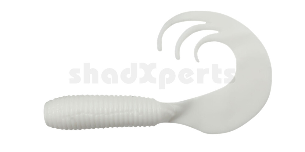 000607TT-001 Twister 3" Tri-Tail regulär (ca. 7,0 cm) reinweiß