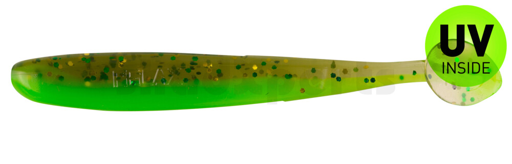 003408B140 Bass Shad 3“ (ca. 7,5 cm) grün / Kaulbarsch