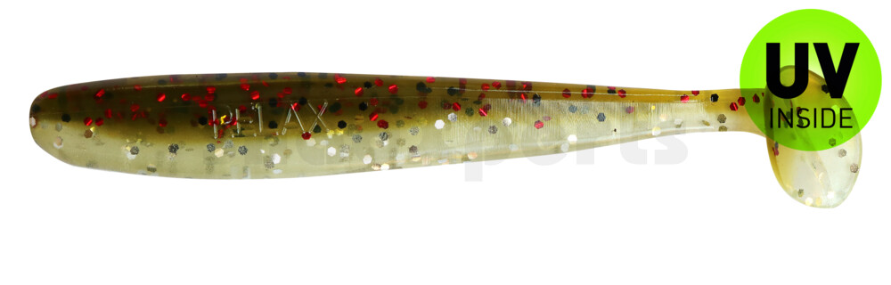 003408B310 Bass Shad 3“ (ca. 7,5 cm) selbstleuchtend Glitter / Kaulbarsch