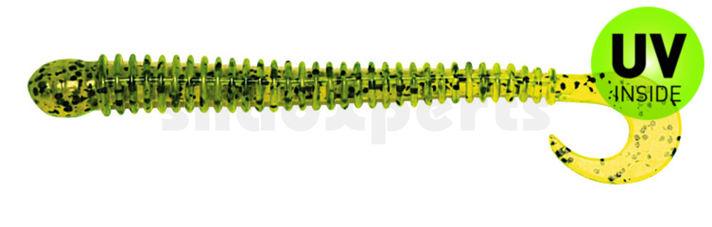 002511017 Drop Shot Ringer Worm 4" (ca. 10,5 cm) Chartreuse Pepper