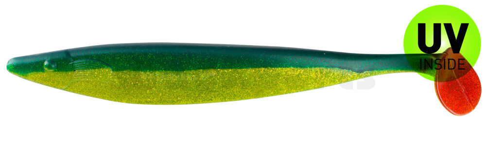 000430203 Megalodon 12" (ca. 30,0 cm) grün(chartreuse)-Glitter / blau
