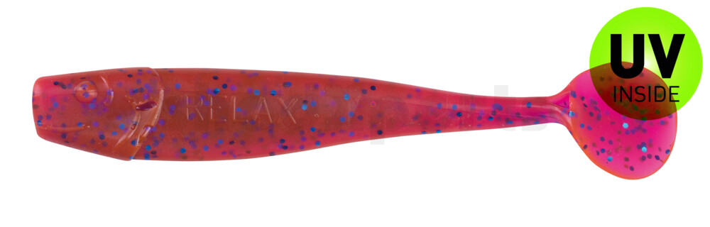 002011175 King-Shad 4" (ca. 11,0 cm) crawfish-violett-electric blue-Glitter