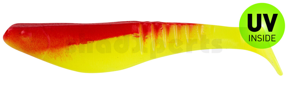 000812057 Shark 4" (ca. 11,0 cm) fluogelb / rot