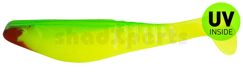 000812058 Shark 4" (ca. 11,0 cm) fluogelb / grün