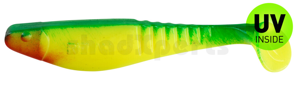000812059 Shark 4" (ca. 11,0 cm) fluogelb / blau