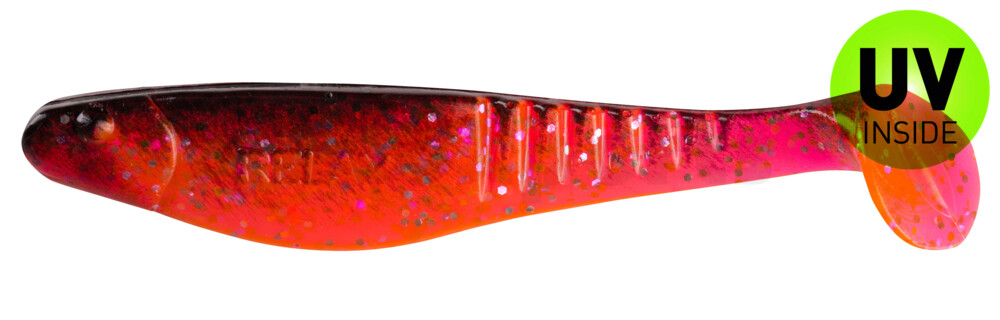 000812156 Shark 4" (ca. 11,0 cm) hot pink-Glitter / schwarz