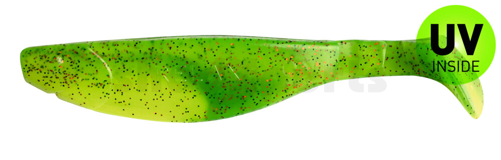 000214B002 Kopyto-River 5" (ca. 13,0 cm) fluogelb  / grün-Glitter