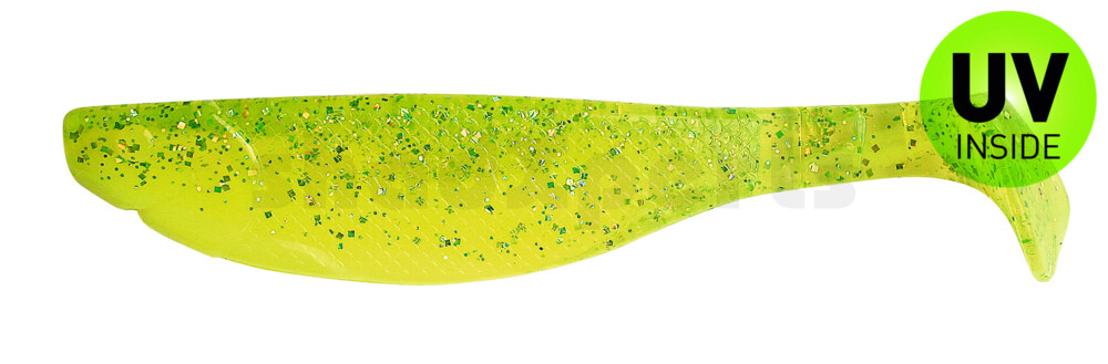 000214B034 Kopyto-River 5" (ca. 13,0 cm) fluogelb  / fluogrün-Glitter