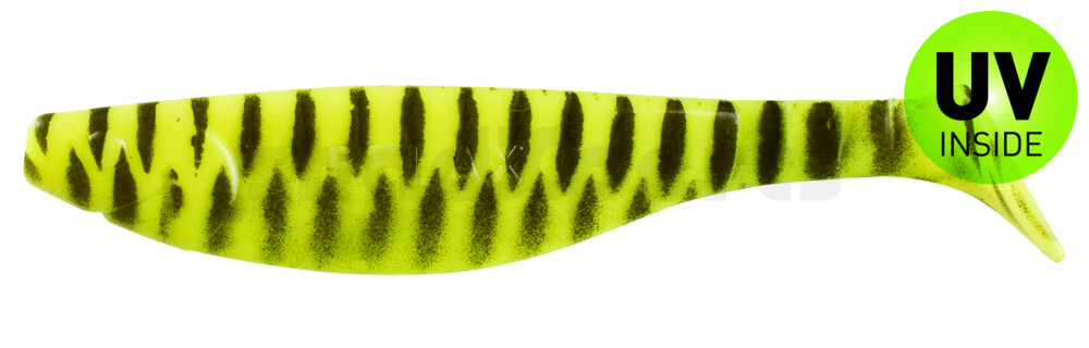 000214090 Kopyto-River 5" (ca. 13,0 cm) fluogelb schwarz gestreift
