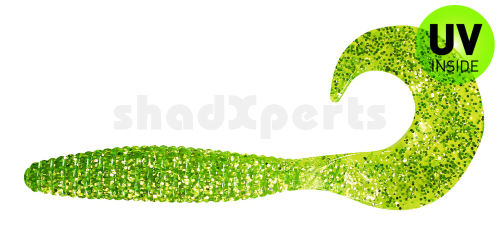 000617018 Magnum Twister 6" (ca. 16,0 cm) grün(chartreuse) glitter