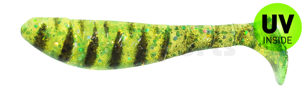 000207088 Kopyto-Classic 2,5" (ca.7,0 cm) grün(chartreuse)-Glitter / schwarz