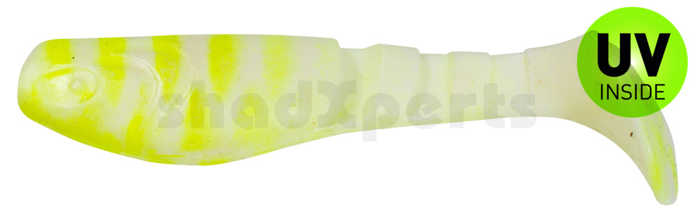 000208005A Kopyto-Classic 3" (ca. 8,0 cm) reinweiss / fluogelb gestreift