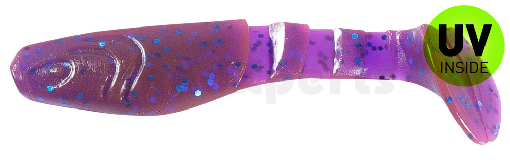 000208175 Kopyto-Classic 3" (ca. 8,0 cm) crawfish-violett-electric blue-Glitter