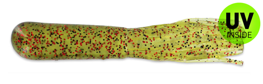 001608062 Salt Tube 2.5" (ca. 7 cm) Light Watermelon Small Red Flake