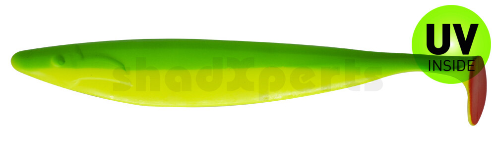 000430058 Megalodon 12" (ca. 30,0 cm) fluogelb / grün