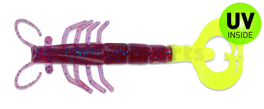 004708008 BBB Shrimp 3" (ca. 8cm) Electric Purple / Opaque Chartreuse  Tail