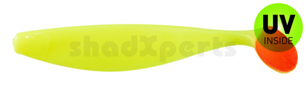 000418055RT Xtra-Soft 7" (ca. 18,0 cm) fluogelb / Red Tail