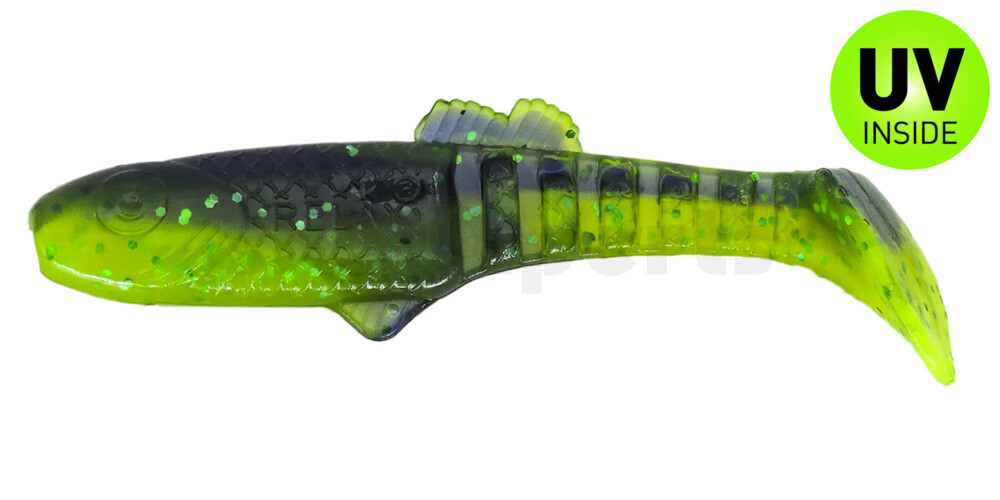 005013B113 Montana 4,5" (ca. 12,5 cm) grün (chartreuse)-Glitter / blau-violett Glitter