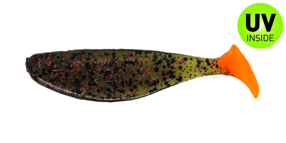 000304302OT Jankes 2" (ca. 4,5 cm) watermelon-glitter / orange tail 000304302OT Jankes 2" (ca. 4,5 cm) watermelon-glitter / orange tail