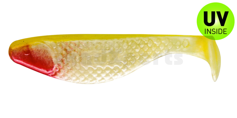 000110012 Aqua 4" (ca. 10,0 cm) perlweiss / gelb