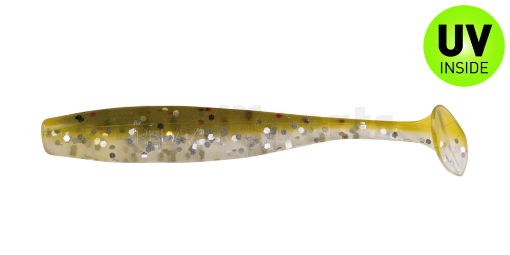 003407B310 Bass Shad 2,5" (ca. 7 cm) selbstleuchtend Glitter / Kaulbarsch