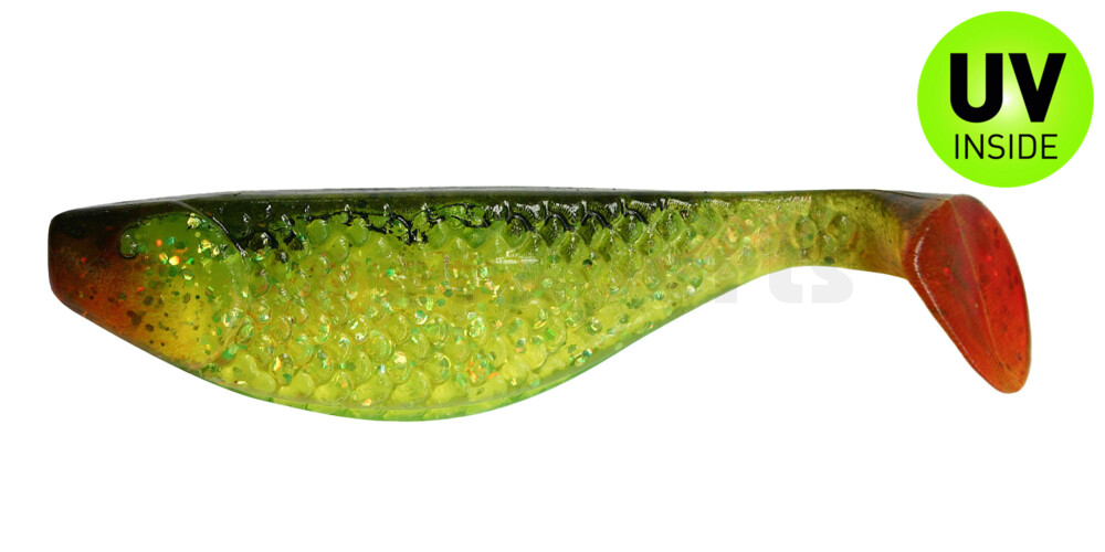 000108067 Aqua 3" (ca. 8,0 cm) grün(chartreuse)-glitter / schwarz