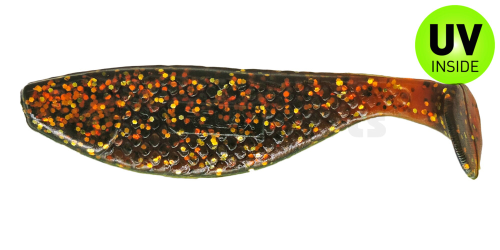 000108092 Aqua 3" (ca. 8,0 cm) motoroil-gold-glitter