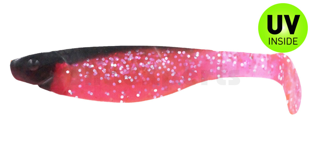 000212156 Kopyto-River 4" (ca. 11,0 cm) hot pink-Glitter / schwarz