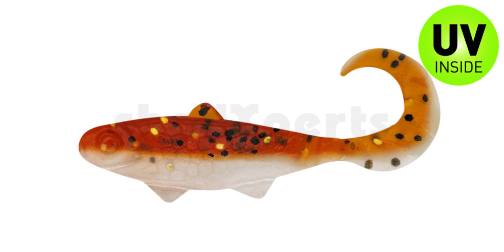 000905B023 Banjo Twister 2" (ca. 5,0 cm) goldperl / motoroil Glitter