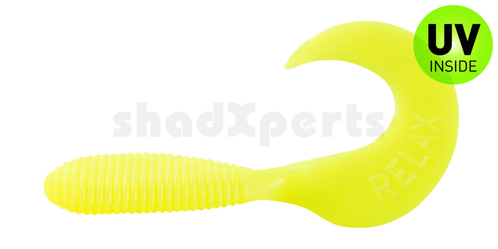 000607011 Twister 3" regulär (ca. 7,0 cm) fluogelb